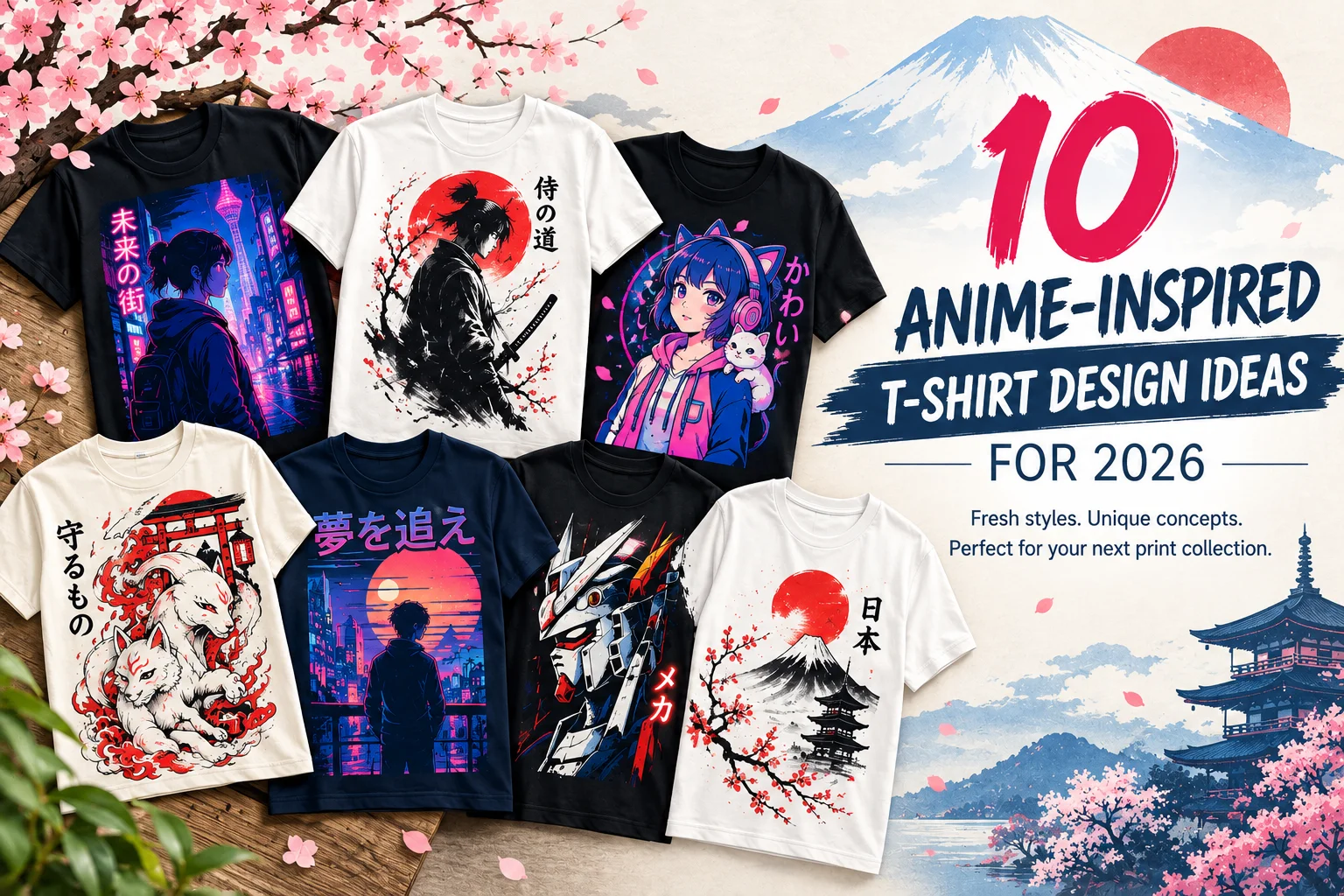 10 Anime-Inspired T-Shirt Design Ideas for 2026