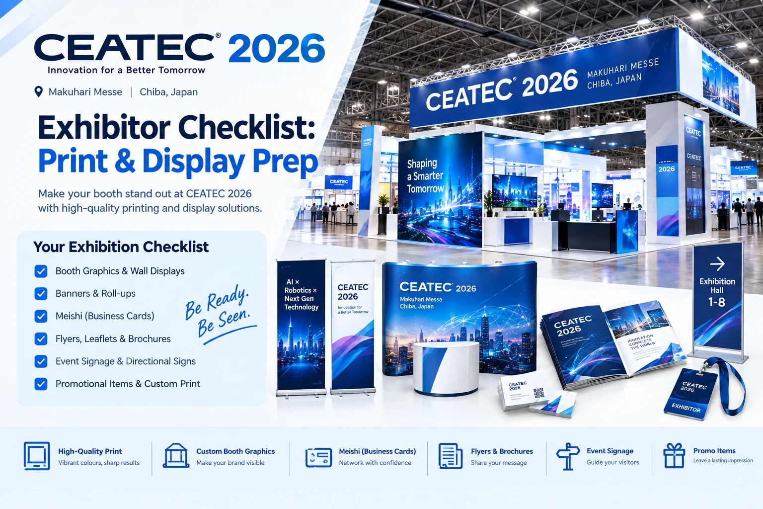 CEATEC 2026 Makuhari Messe Exhibitor Checklist: Print & Display Prep