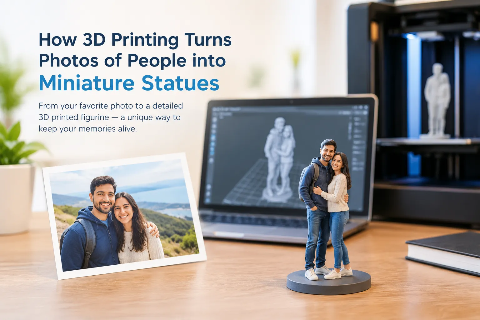 How 3D Printing Turns Photos of People into Miniature Statues