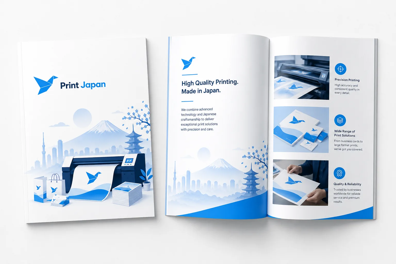 Booklets printed in Japan